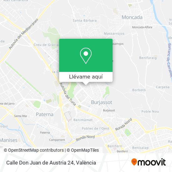Mapa Calle Don Juan de Austria 24
