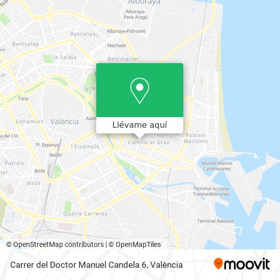 Mapa Carrer del Doctor Manuel Candela 6