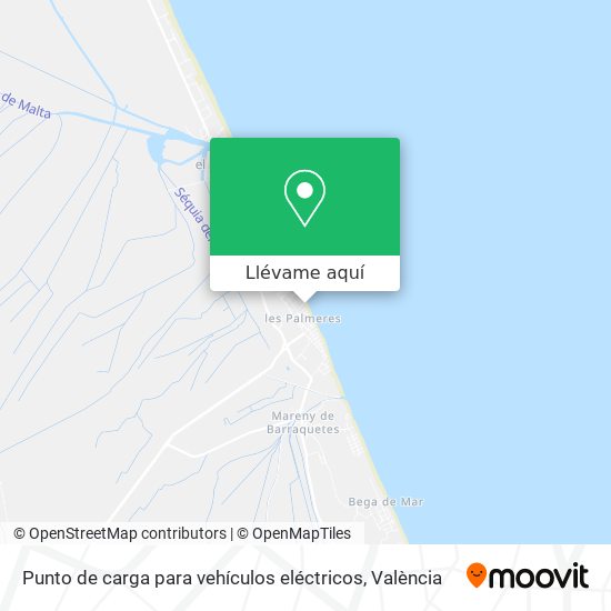 Mapa Punto de carga para vehículos eléctricos