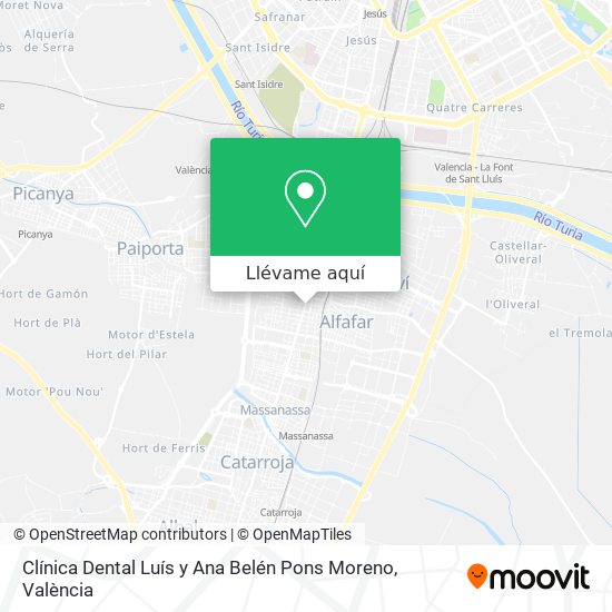 Mapa Clínica Dental Luís y Ana Belén Pons Moreno