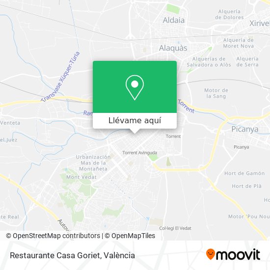 Mapa Restaurante Casa Goriet