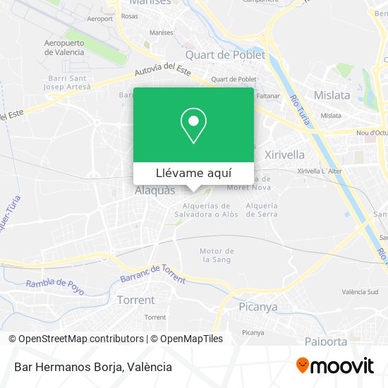 Mapa Bar Hermanos Borja
