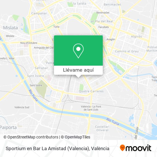 Mapa Sportium en Bar La Amistad (Valencia)