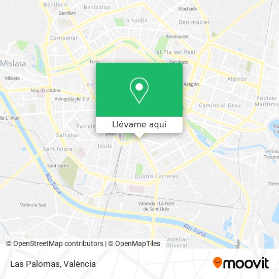 Mapa Las Palomas