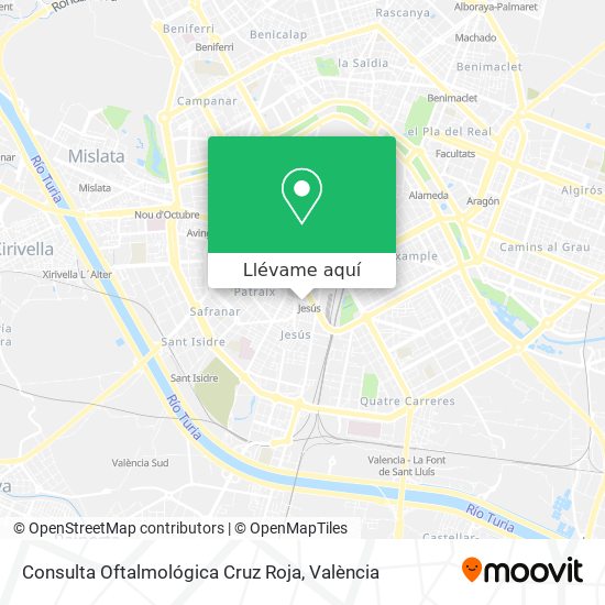 Mapa Consulta Oftalmológica Cruz Roja