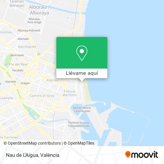 Mapa Nau de L'Aigua