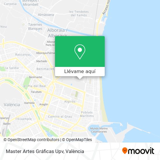 Mapa Master Artes Gráficas Upv