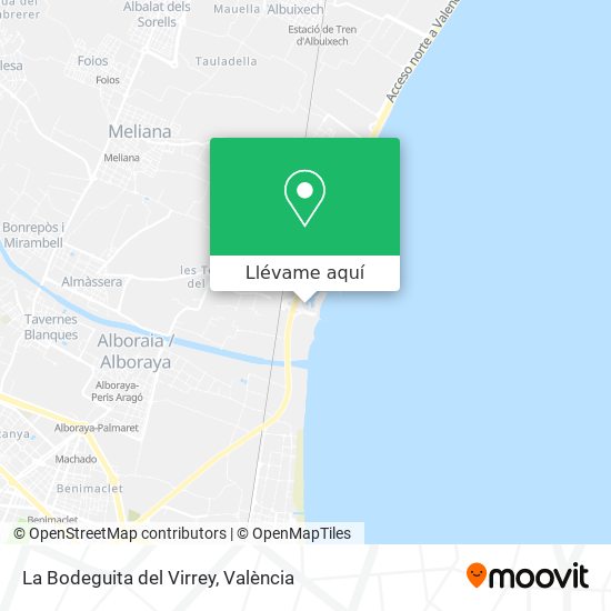 Mapa La Bodeguita del Virrey
