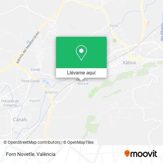 Mapa Forn Novetle