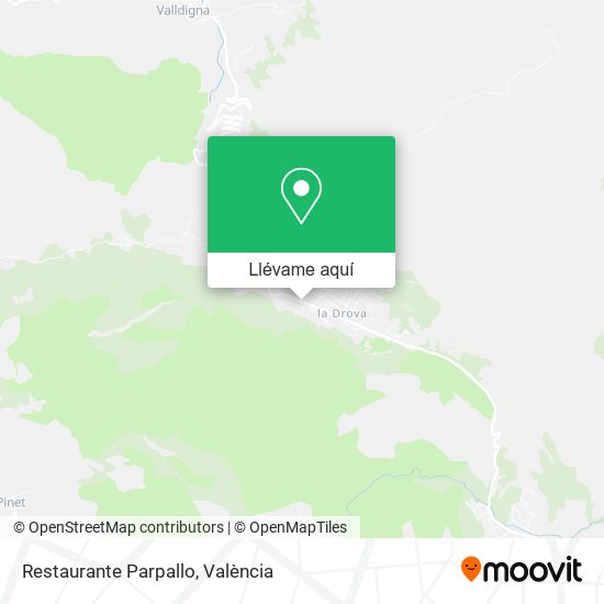 Mapa Restaurante Parpallo