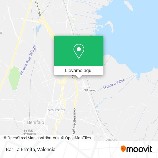 Mapa Bar La Ermita