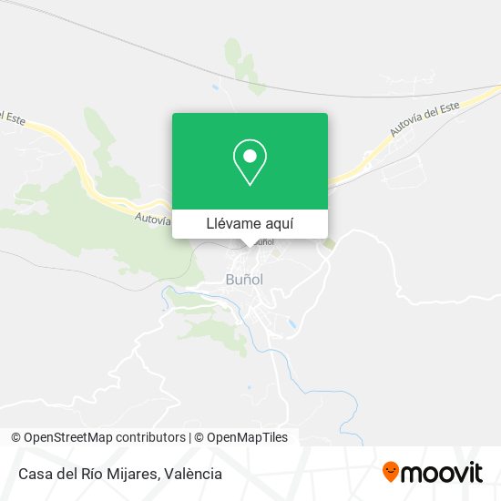 Mapa Casa del Río Mijares