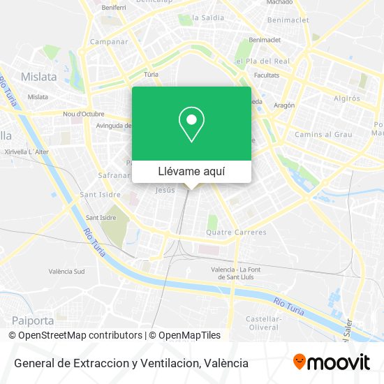 Mapa General de Extraccion y Ventilacion