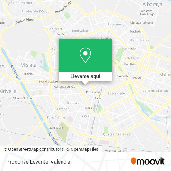 Mapa Proconve Levante
