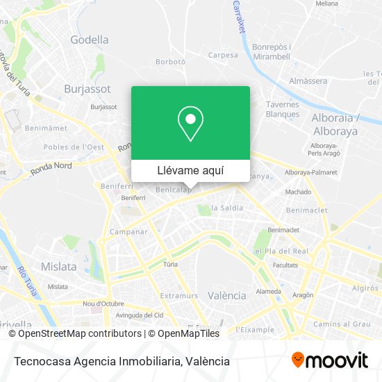 Mapa Tecnocasa Agencia Inmobiliaria