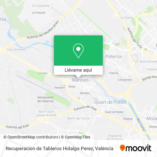Mapa Recuperacion de Tableros Hidalgo Perez