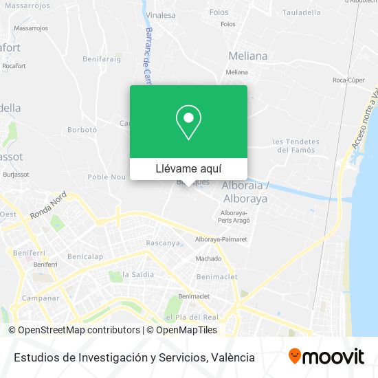 Mapa Estudios de Investigación y Servicios