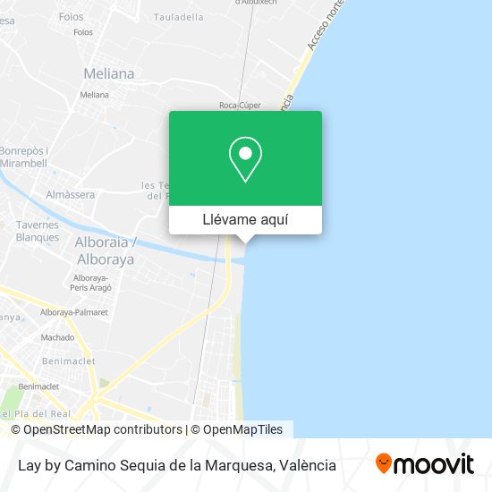 Mapa Lay by Camino Sequia de la Marquesa