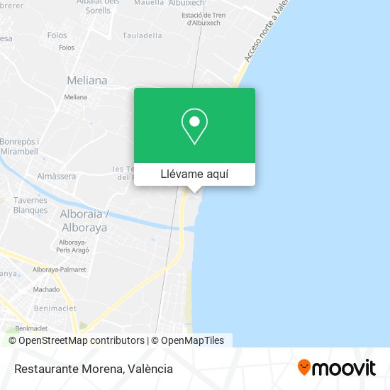 Mapa Restaurante Morena