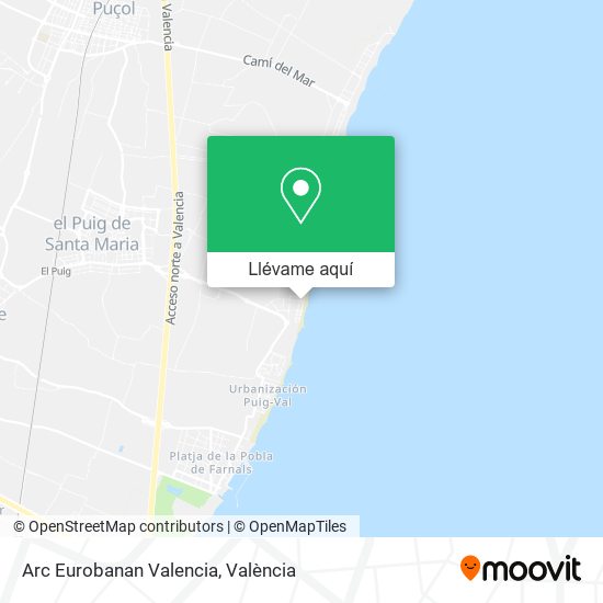 Mapa Arc Eurobanan Valencia