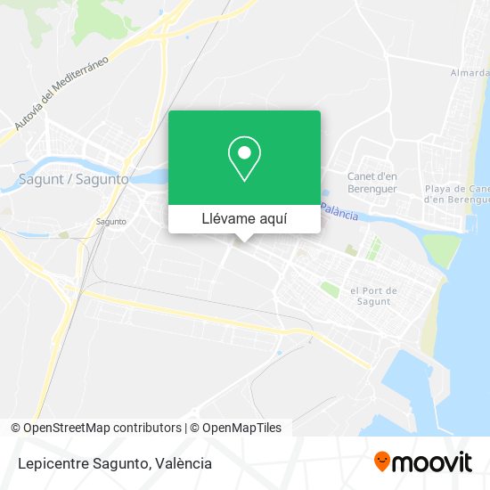 Mapa Lepicentre Sagunto