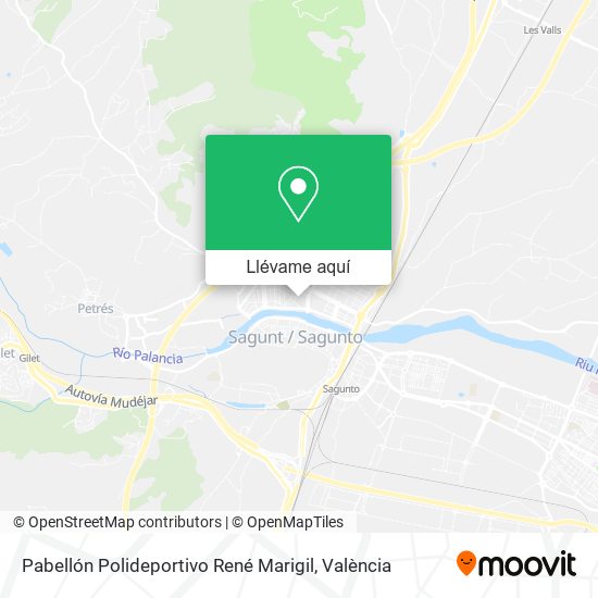 Mapa Pabellón Polideportivo René Marigil