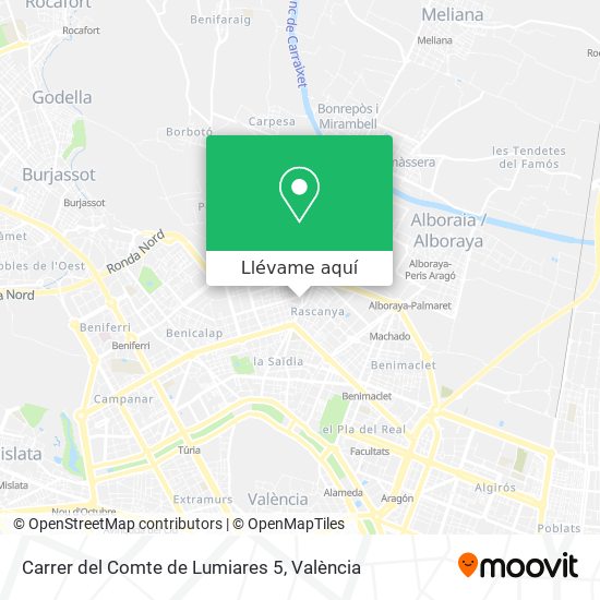 Mapa Carrer del Comte de Lumiares 5