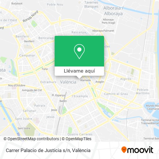 Mapa Carrer Palacio de Justicia s/n