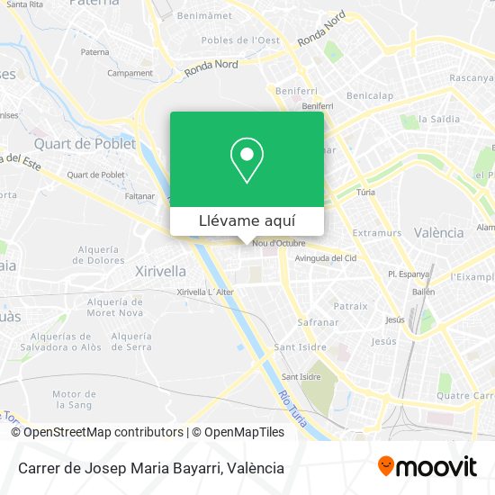 Mapa Carrer de Josep Maria Bayarri