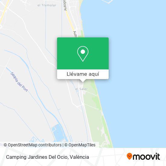 Mapa Camping Jardines Del Ocio