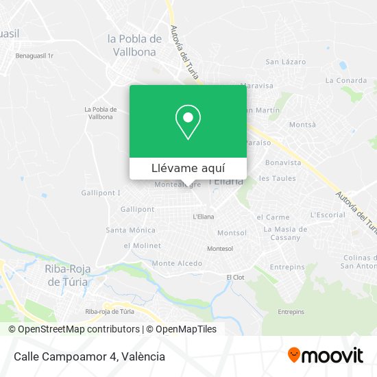 Mapa Calle Campoamor 4