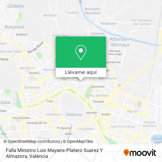 Mapa Falla Ministro Luis Mayans-Platero Suarez Y Almazora