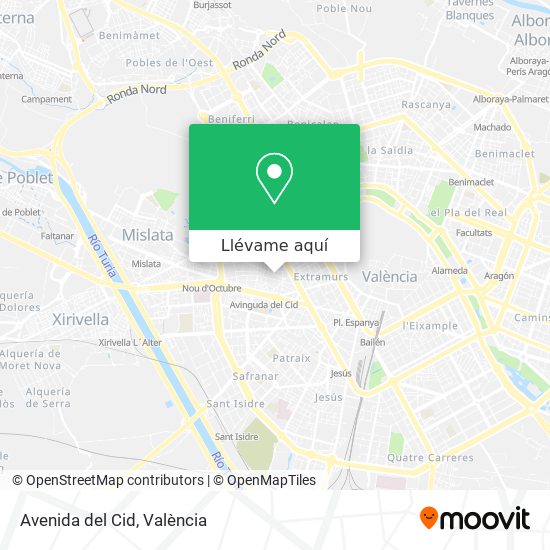 Mapa Avenida del Cid