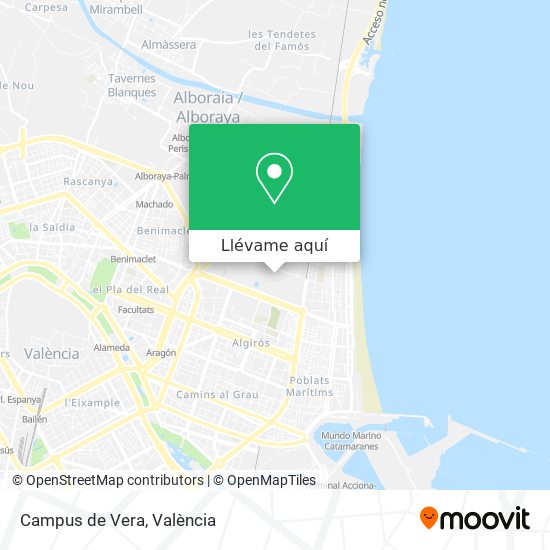 Mapa Campus de Vera