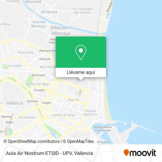 Mapa Aula Air Nostrum-ETSID - UPV