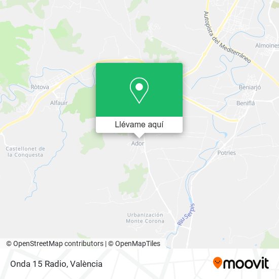 Mapa Onda 15 Radio