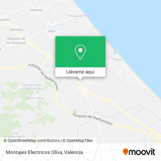 Mapa Montajes Electricos Oliva
