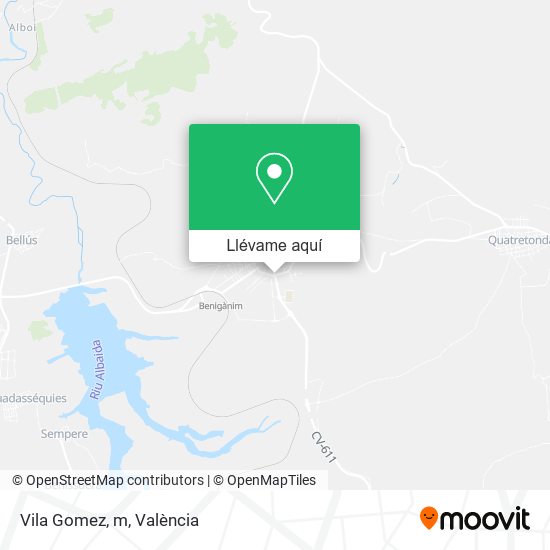 Mapa Vila Gomez, m