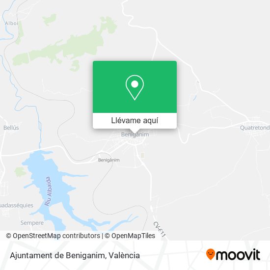 Mapa Ajuntament de Beniganim