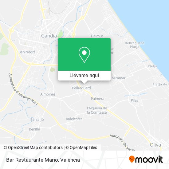 Mapa Bar Restaurante Mario