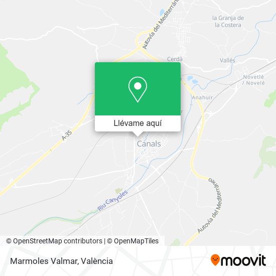 Mapa Marmoles Valmar