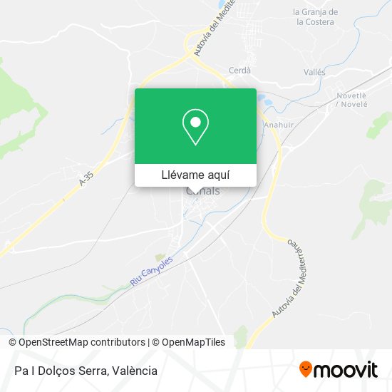 Mapa Pa I Dolços Serra