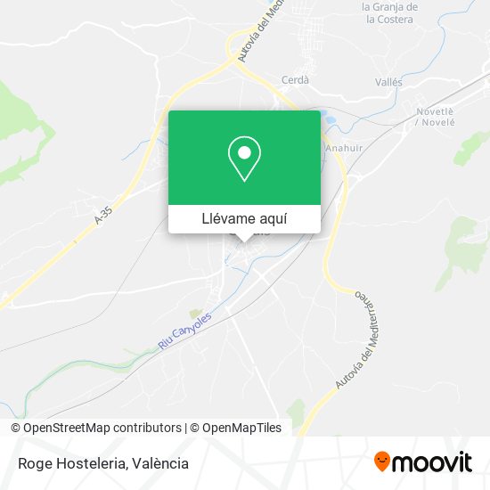 Mapa Roge Hosteleria