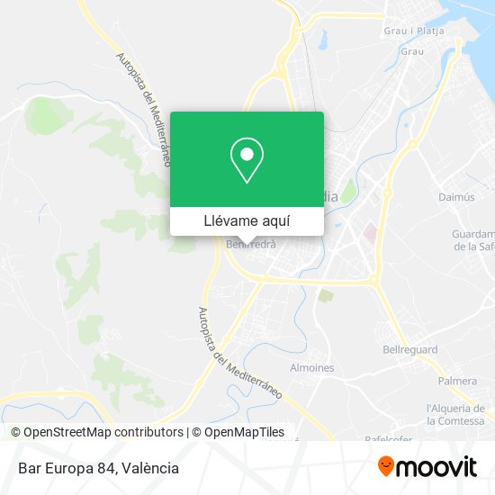 Mapa Bar Europa 84