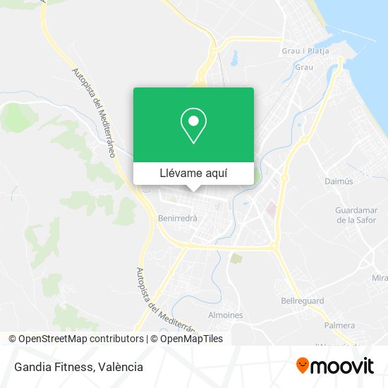 Mapa Gandia Fitness