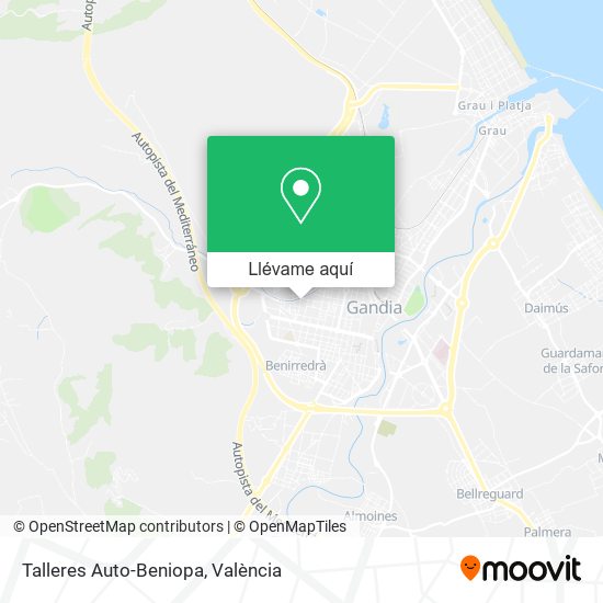 Mapa Talleres Auto-Beniopa