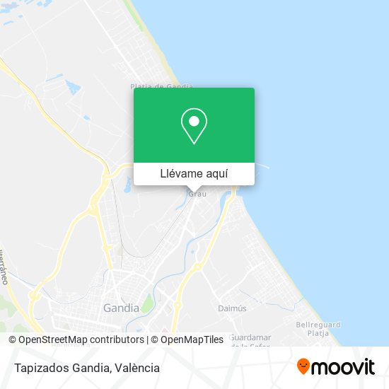 Mapa Tapizados Gandia