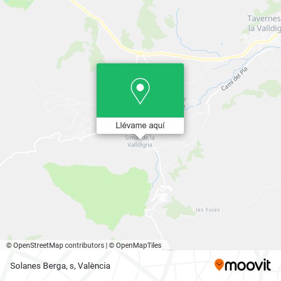 Mapa Solanes Berga, s