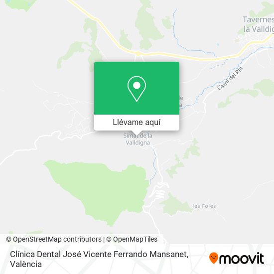 Mapa Clínica Dental José Vicente Ferrando Mansanet