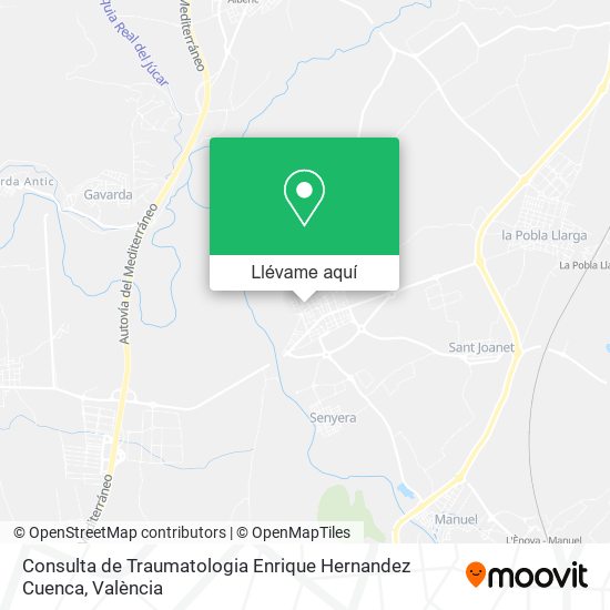 Mapa Consulta de Traumatologia Enrique Hernandez Cuenca